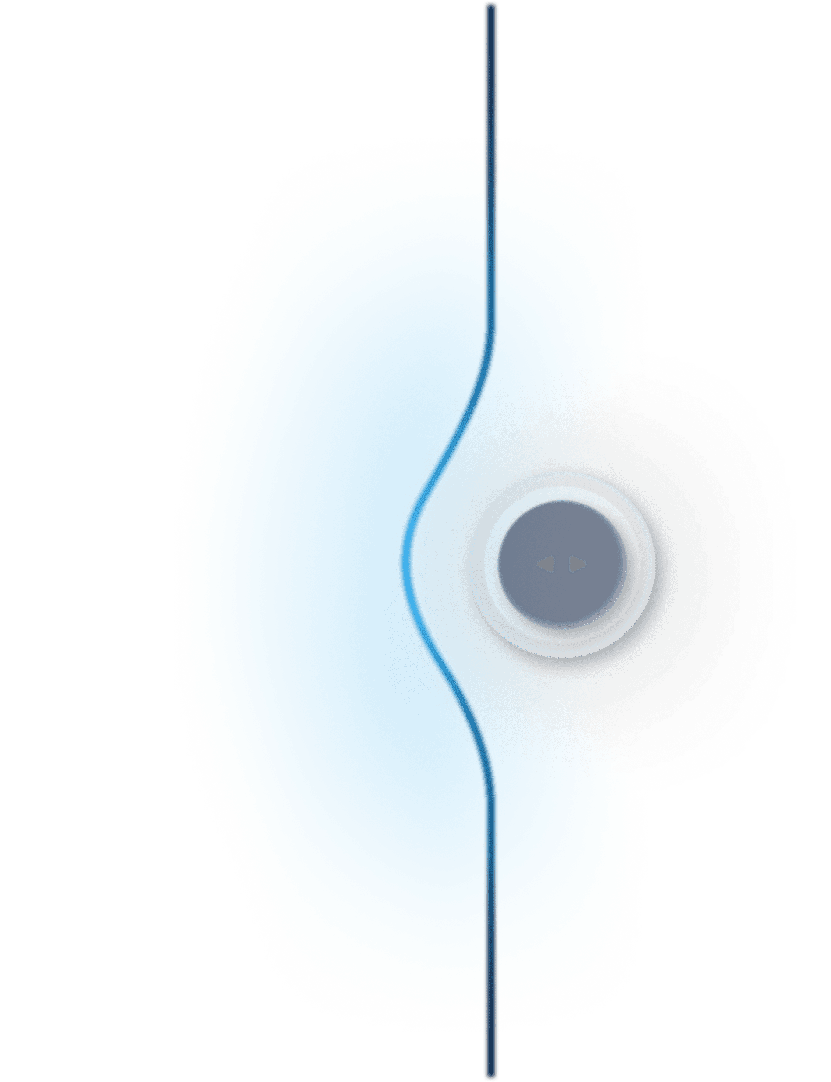 Desktop glowing curve with button